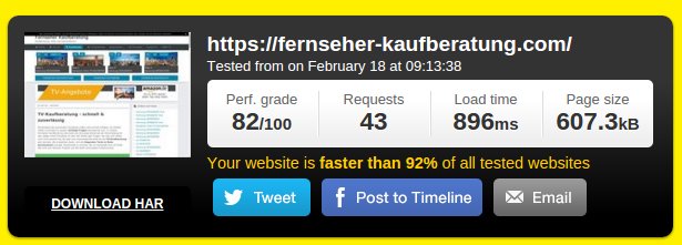 tv website speed optimieren damian schwyrz