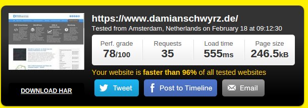 wordpress speed optimieren damian schwyrz